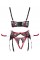 Комплект білизни - 2221241 Cottelli Collection Shelf Bra Set Black/Red