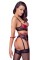 Комплект білизни - 2221241 Cottelli Collection Shelf Bra Set Black/Red
