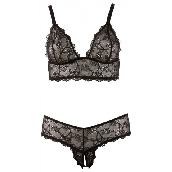 Комплект білизни - 2212404 Cottelli Collection Bra And String Black