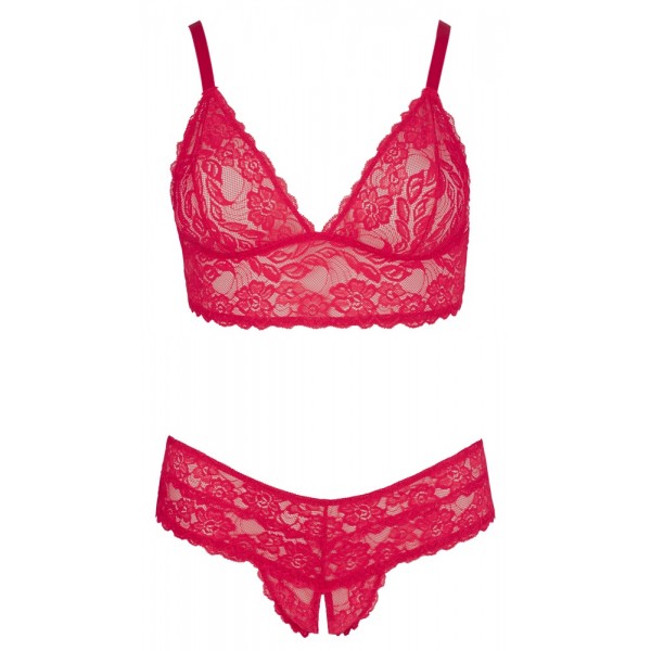 Комплект білизни - 2212404 Cottelli Collection Bra And String Red