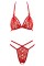 Комплект білизни - 2211254 Cottelli Collection Lace Set Red