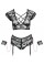 Комплект білизни - 2213931 Cottelli Collection Bra Set Bondage