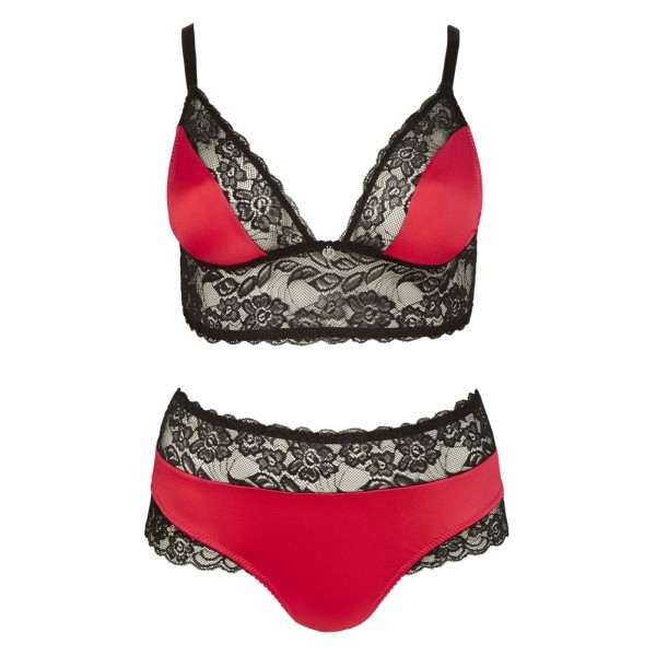 Комплект білизни - 2213176 Cottelli Collection Bra Set Black/Red