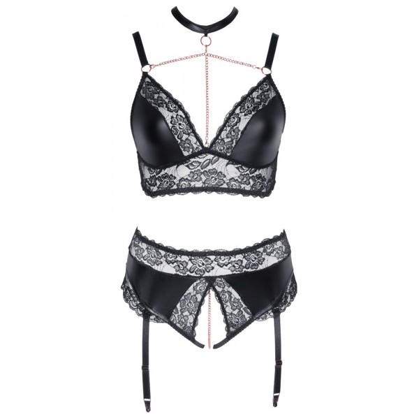 Комплект білизни - 2213982 Cottelli Collection Bra And Suspender Briefs