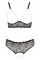 Комплект білизни - 2212900 Cottelli Collection Pearl Set Black