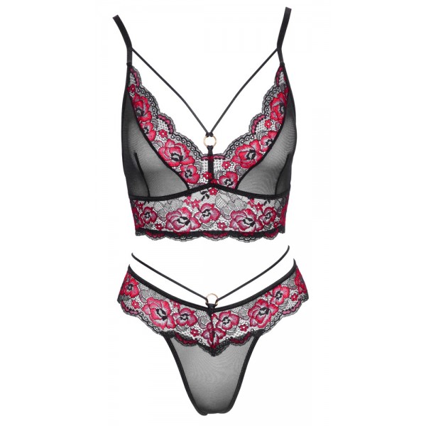 Комплект білизни - 2213788 Cottelli Collection Bra Set Black/Red