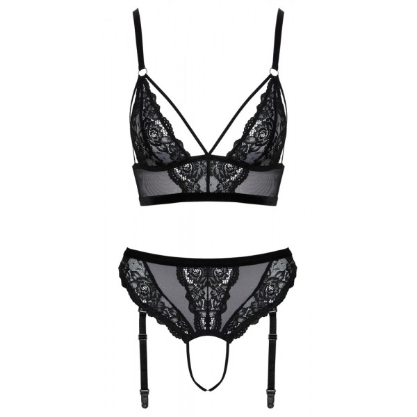 Комплект білизни - 2214520 Cottelli Collection Bra & Thong Black