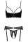 2221349 Cottelli Collection 3-Piece Shelf Bra Set - black