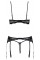 2221349 Cottelli Collection 3-Piece Shelf Bra Set - black