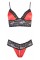 Комплект білизни - 2212650 Cottelli Collection Bra Set With Red