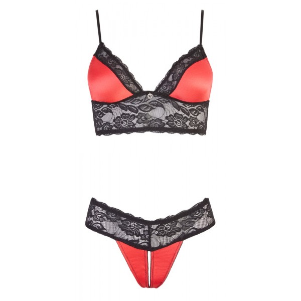 Комплект білизни - 2212650 Cottelli Collection Bra Set With Red