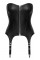 2001063 Zado Leather Suspender Corset Black
