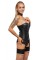 2001063 Zado Leather Suspender Corset Black