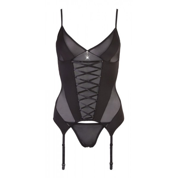 Корсет з підв'язками для панчіх - 2630630 Cottelli Collection Basque