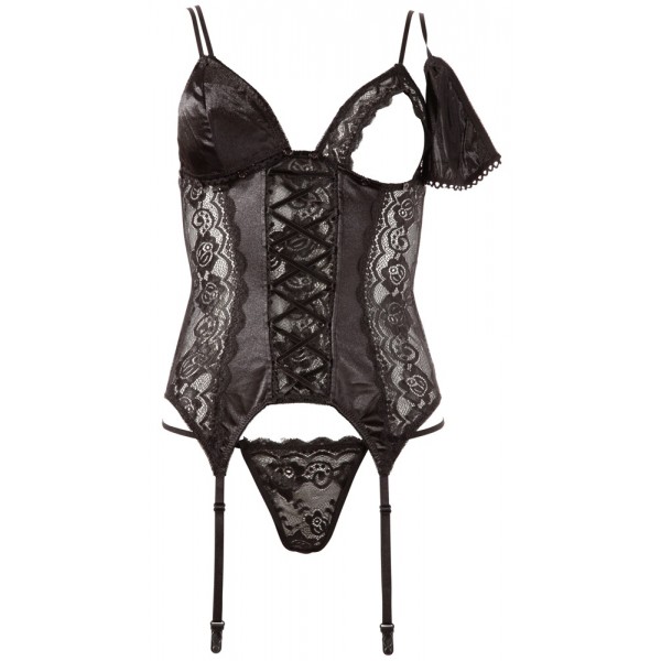 Корсет з підв'язками для панчіх - 2631202 Cottelli Collection Cami Suspender