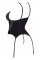 Корсет з підв'язками для панчіх - 2632802 Cottelli Collection Basque Red/Black
