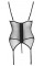 Корсет з підв'язками для панчіх - 2632802 Cottelli Collection Basque Red/Black