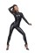 Комбінезон Noir Handmade F162 Powerwetlook overall with leash and two-way zipper, XL, мокрий ефект
