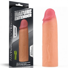 Насадка на член - Revolutionary Silicone Nature Extender Add 1" Flesh