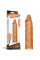 Насадка на член - Pleasure X-Tender Penis Sleeve Add 2" Brown