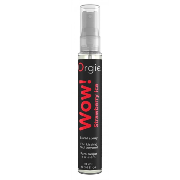 Спрей для орального сексу - Orgie Wow! Strawberry Ice Bucal Spray, 10 мл