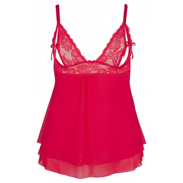 Пеньюар - 2741229 Cottelli Collection Babydoll Red