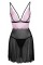 Пеньюар - 2741342 Cottelli Collection Babydoll Black/Pink