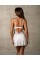 Пеньюар Obsessive Alissium chemise & thong, M/L, мереживний ліф, стрінги в комплекті