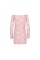 Прозора сорочка з довгим рукавом Passion YOLANDA CHEMISE XXL/XXXL, pink, трусики