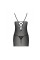 Сорочка з вирізами на грудях, стрінги Passion LOVELIA CHEMISE S/M, black