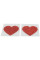 Прикраса для сосків - Cottelli Collection Nipple Sticker Heart