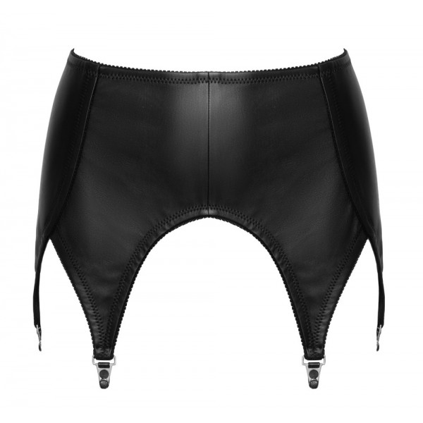 2001110 Zado Leather Suspender Belt Black