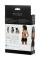 Плаття Glossy Julie з матеріалу Wetlook з червоною шнурівкою, чорне