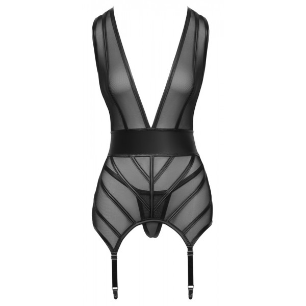 2633108 Cottelli Collection Basque And String Black - XL