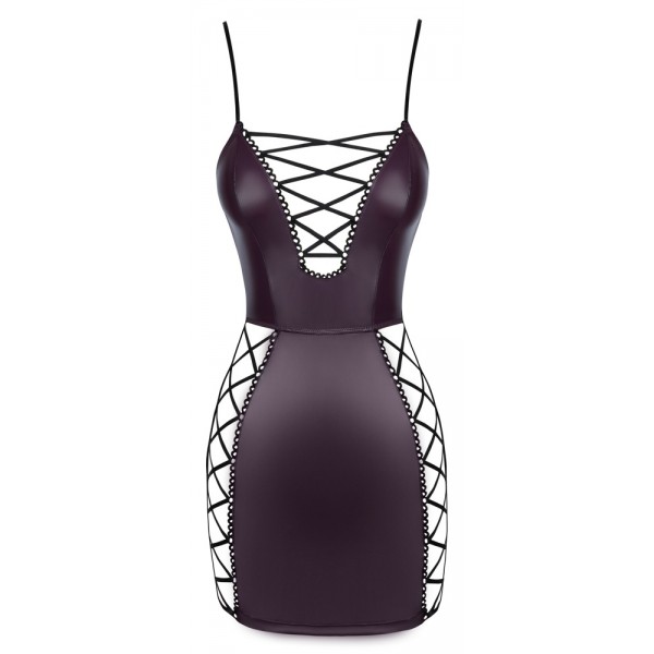 2718928 Cottelli Collection Dress Lacing Purple - XL