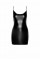 Сукня Noir Handmade F307 Mirage wetlook mini dress with jewelry rhinestone chain - XXL