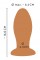 ANOS Big soft butt plug with s