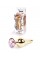 Анальна пробка - Jewellery Gold BUTT PLUG- Rose