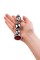 Silver anal plug TOYFA Metal with red round-shaped gem, length 12,2 cm, diameter 2-2,5 cm, weight 14