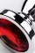 Silver anal plug TOYFA Metal with red round-shaped gem, length 12,2 cm, diameter 2-2,5 cm, weight 14