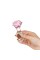 Стеклянная анальная пробка Pillow Talk Rosy Luxurious Glass Anal Plug, ⌀3,3 см, вибропуля в подарок