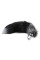 Металева анальна пробка Лисячий хвіст Alive Black And White Fox Tail M, діаметр 3,4 см