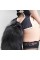 Металева анальна пробка Лисячий хвіст Alive Black And White Fox Tail L, діаметр 3,9 см