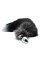 Металева анальна пробка Лисячий хвіст Alive Black And White Fox Tail L, діаметр 3,9 см