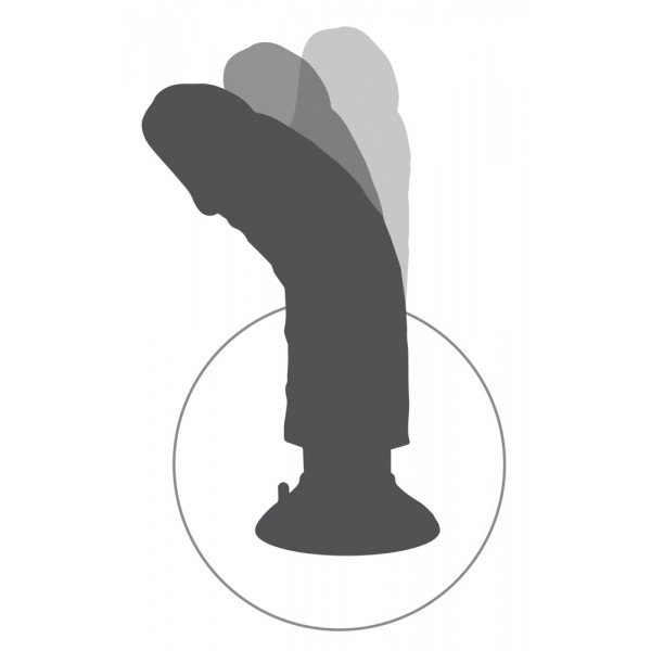 KC 8" Vibrating Cock with Ball