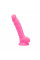 Фаллоимитатор SilexD Johnny Pink Glow in the dark, двухслойный, силикон+Silexpan, диаметр 3,5см