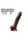 Фалоімітатор SilexD Johnny Brown (MODEL 1 size 7in), двошаровий, силікон +Silexpan, діаметр 3,8см