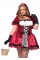 Еротичний костюм Червоної шапочки Leg Avenue Gothic Red Riding Hood 3X–4X, сукня, накидка