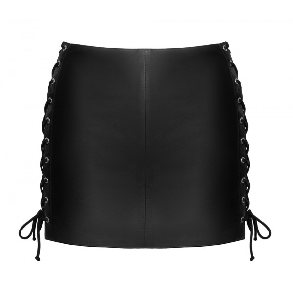 2001080 Zado Leather Skirt Black