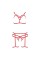 Комплект білизни Passion Exclusive MAGALI SET OpenBra S/M, red, стрепи, ліф, трусики і пояс